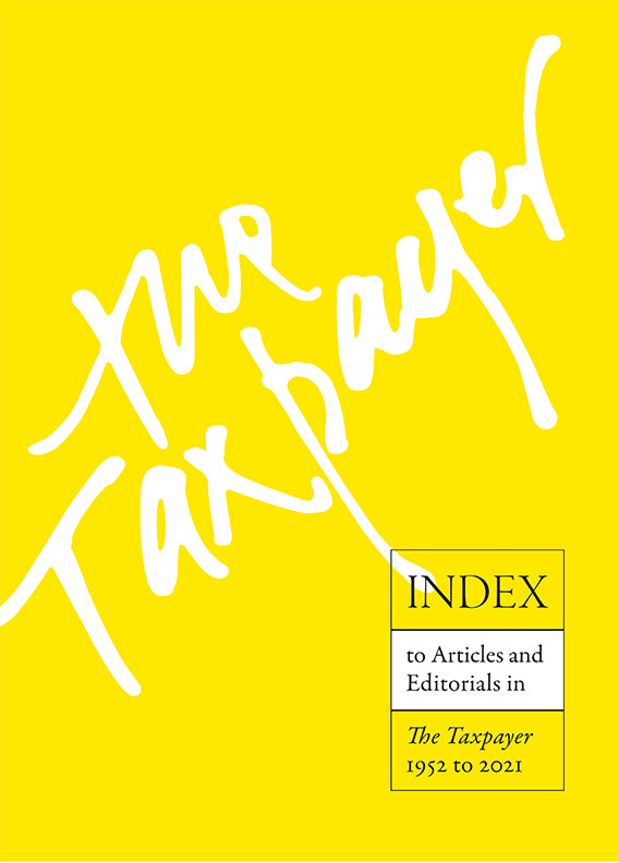 Index to The Taxpayer 1952 to 2021